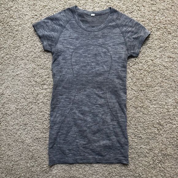 Lululemon Swiftly Tech Short Sleeve Shirt 6 Grey Gray Heather - Picture 1 of 5